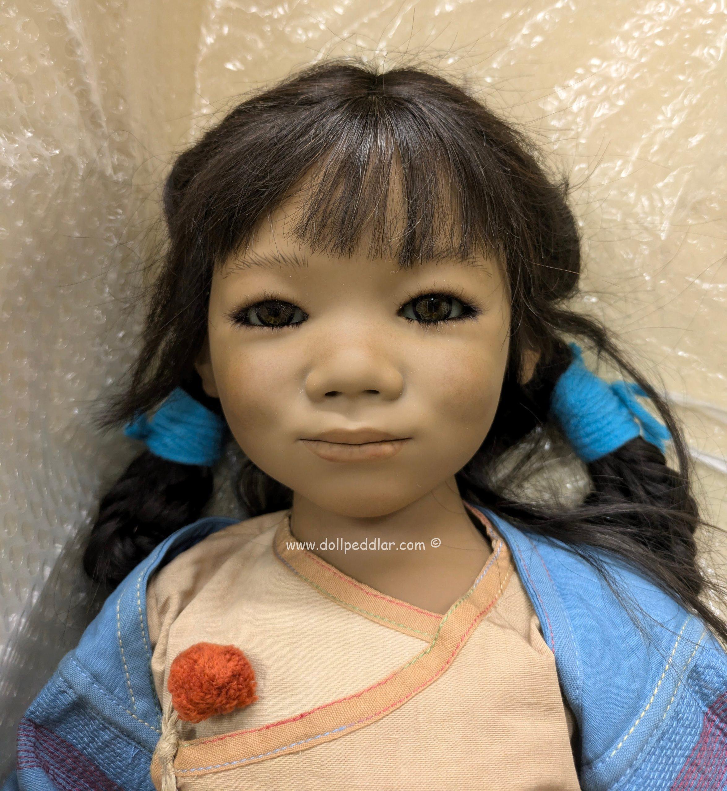 Annette Himstedt KASCHMIRI 35 5/6" tall never removed from box with shipper LE377