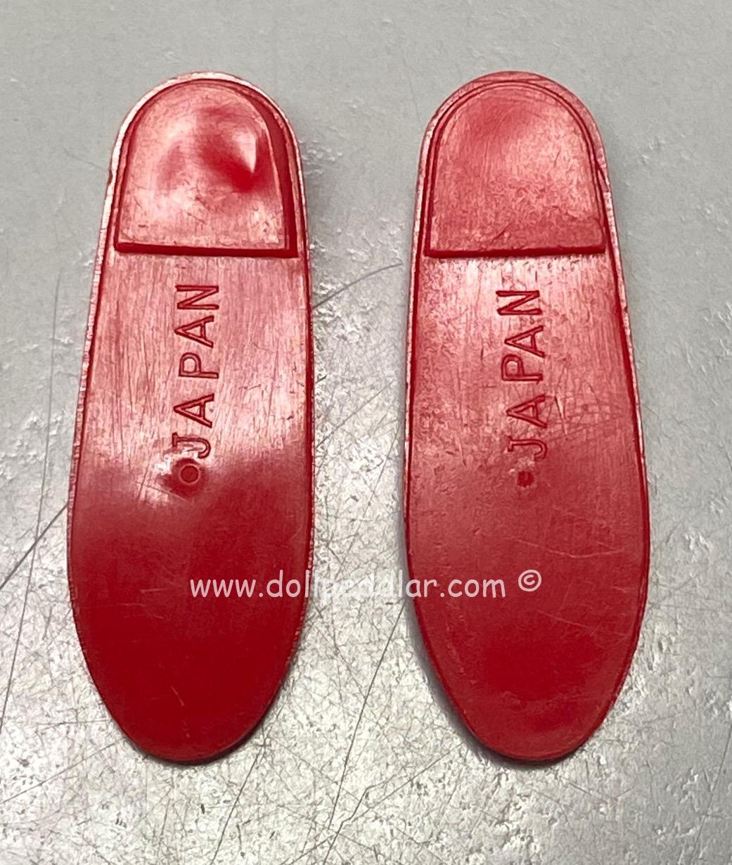 Vintage Skipper Doll Red Flats "Japan" - Image 2