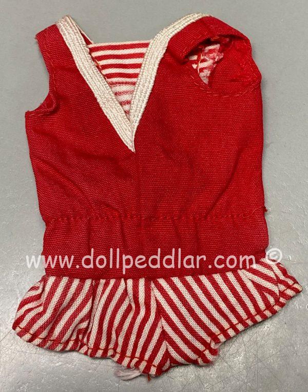 Vintage Skipper Doll Red Swimsuit - Image 2