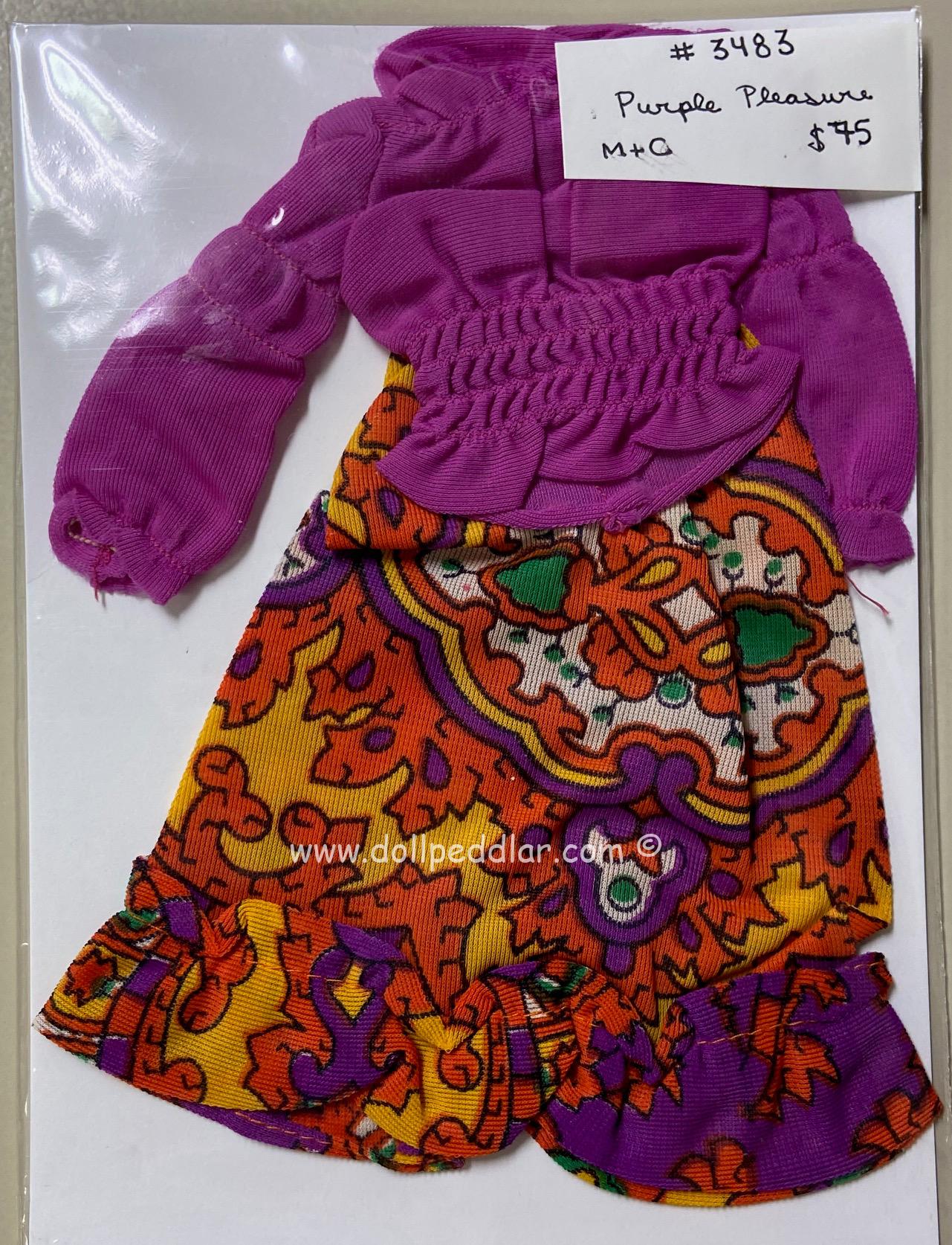 #3483 Purple Pleasers Vintage Barbie Fashion MINT/INCOMPLETE