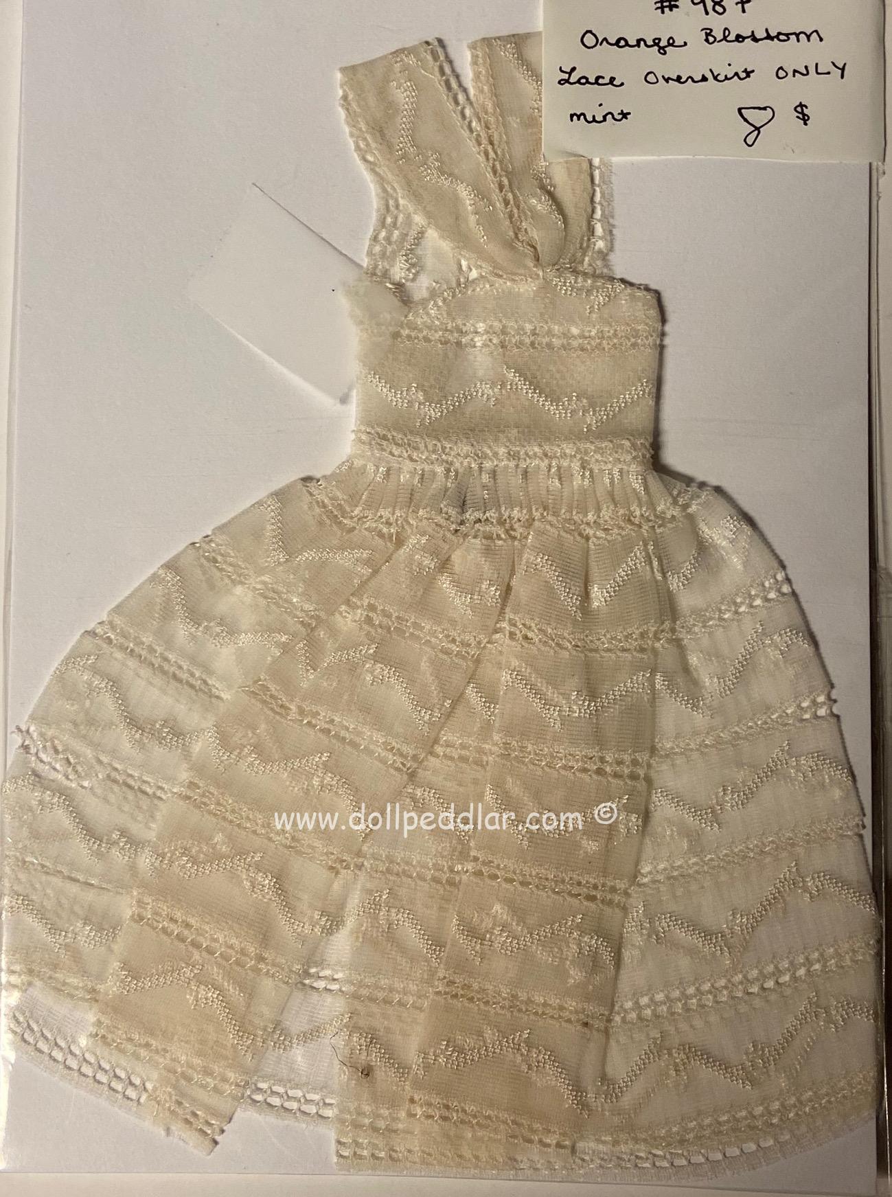 #987 Orange Blossom Vintage Barbie Fashion MINT/OVERSKIRT ONLY