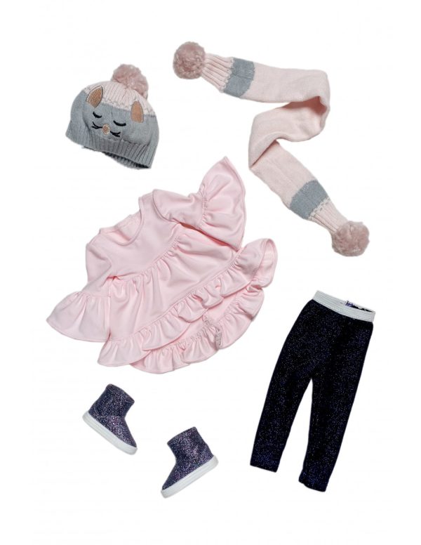 Ruby Red Fashion Friends Cat's Meow Outfit for 14.5" Dolls - Image 2