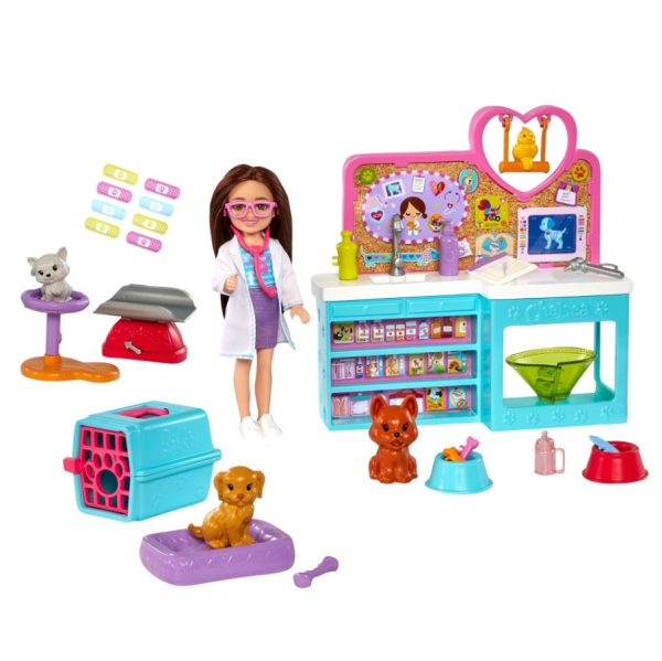 HGT12 Barbie Chelsea Can Be Doll Vet Play Set - Image 3