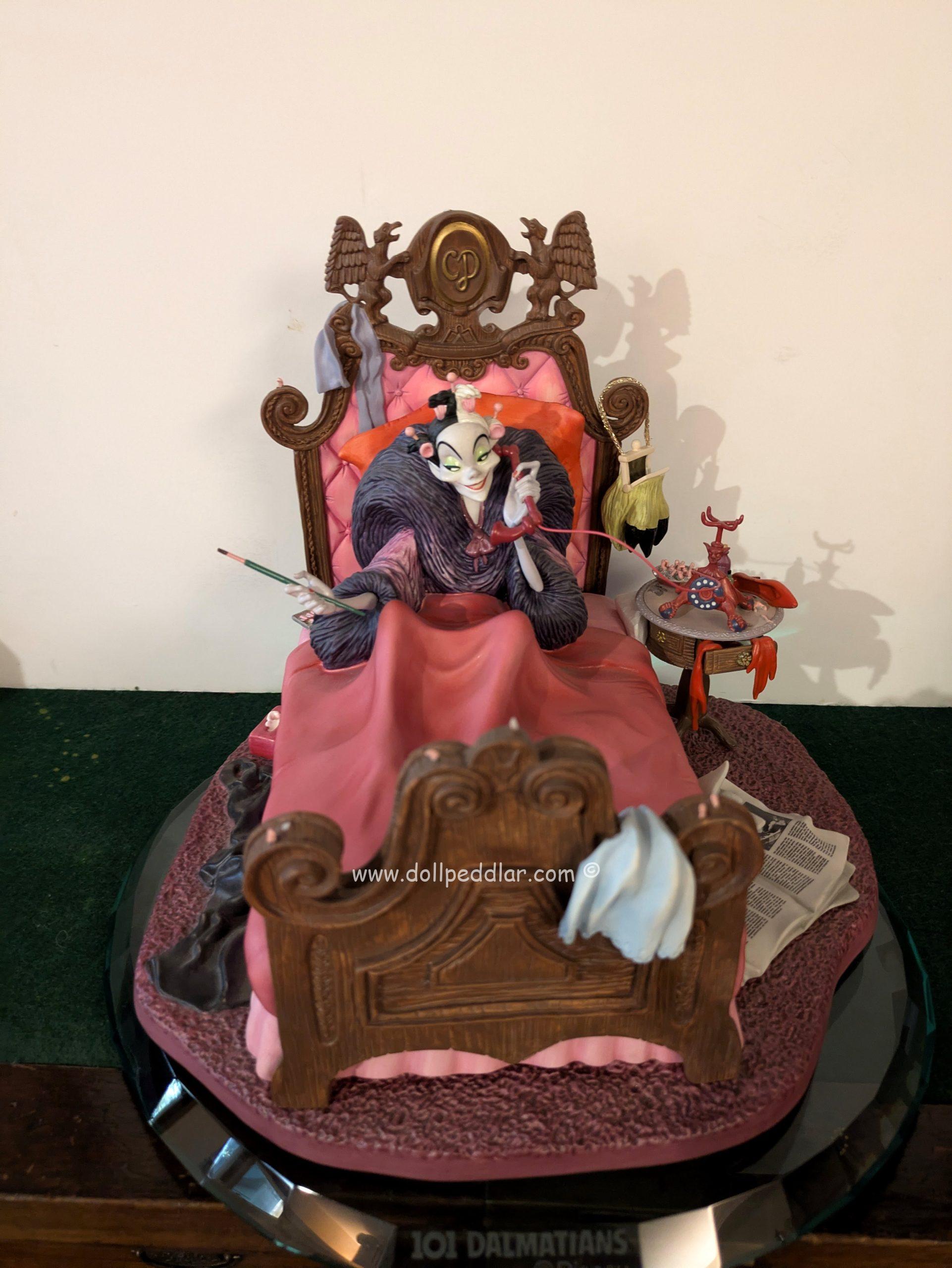 WDCC Cruella De Vil in Bed Figurine NRFB w/ COA - Image 2