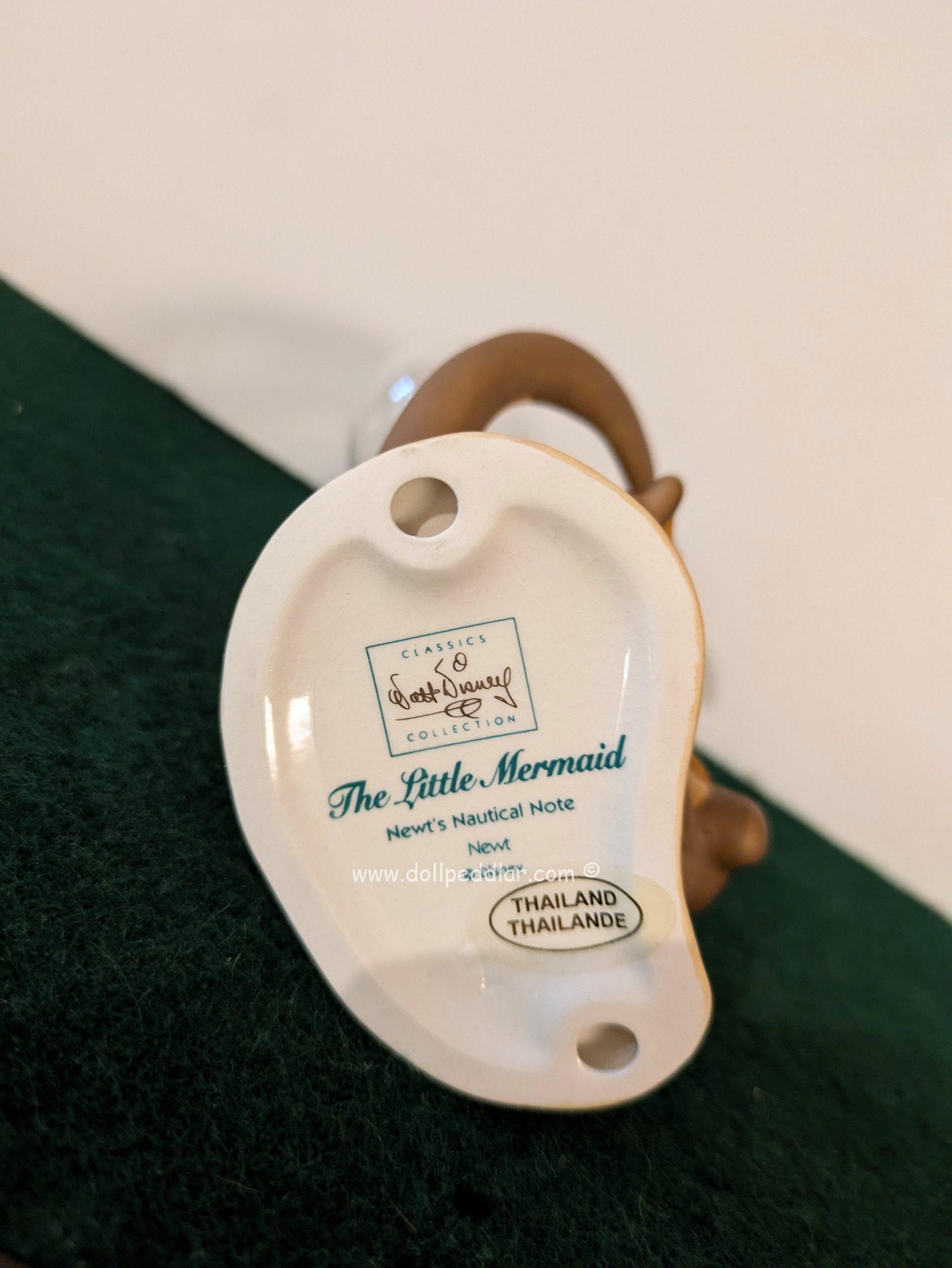 WDCC The Little Mermaid Newt's Nautical Notes Porcelain Figurine NRFB w/ COA - Image 6