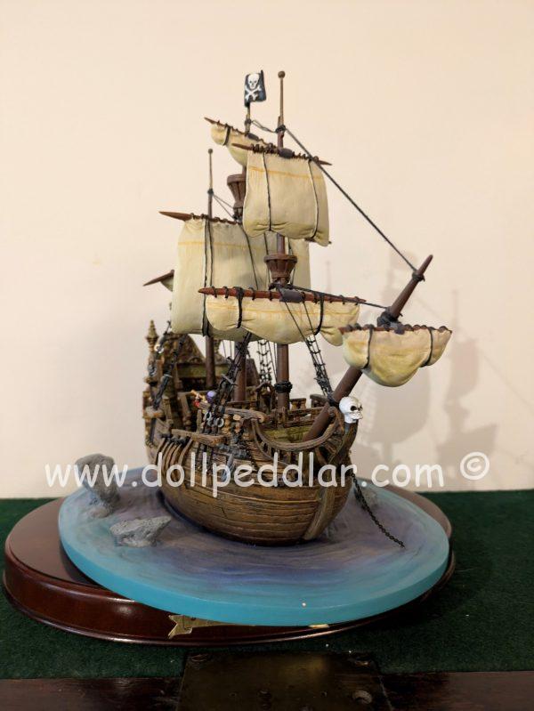WDCC Peter Pan Captain Hook's Ship, The Jolly Roger Porcelain Figurine NRFB w/ COA - Image 2