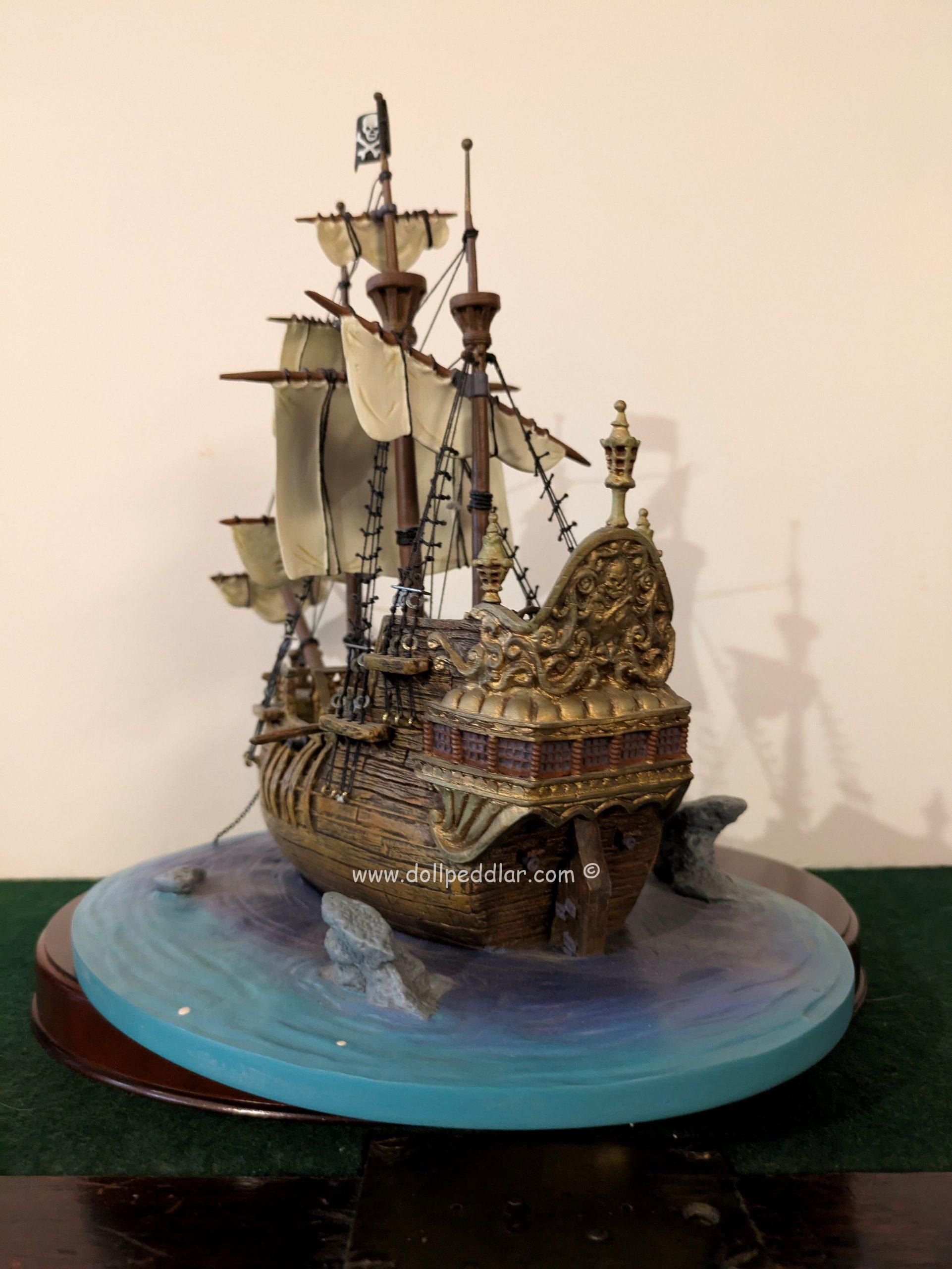 WDCC Peter Pan Captain Hook's Ship, The Jolly Roger Porcelain Figurine NRFB w/ COA - Image 5