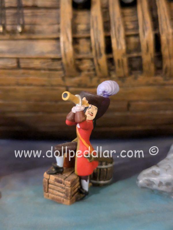 WDCC Peter Pan Captain Hook's Ship, The Jolly Roger Porcelain Figurine NRFB w/ COA - Image 3