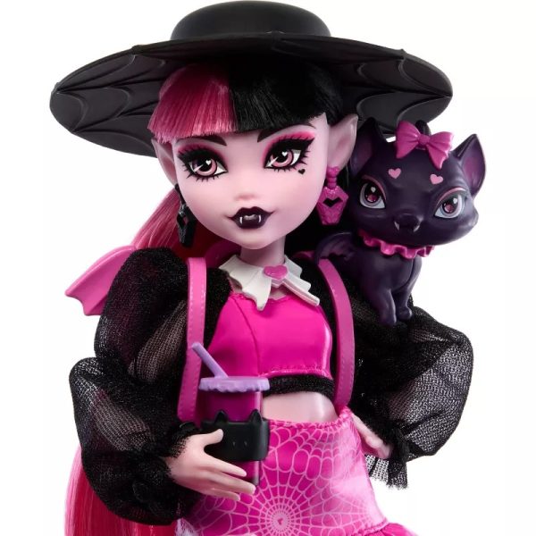 Monster High Draculaura Fashion Doll with Pet Count Fabulous and Accessories NEW NRFB