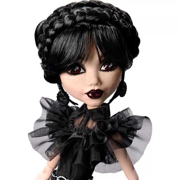 Monster High x Wednesday Collectible Rave'N Wednesday Doll in Black Gown. new