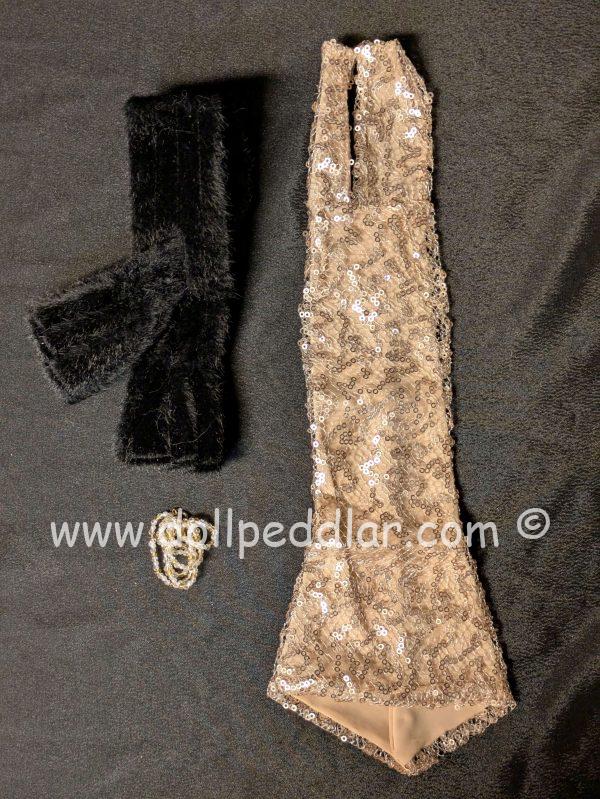Champagne Night 16" Fashion Doll Outfit