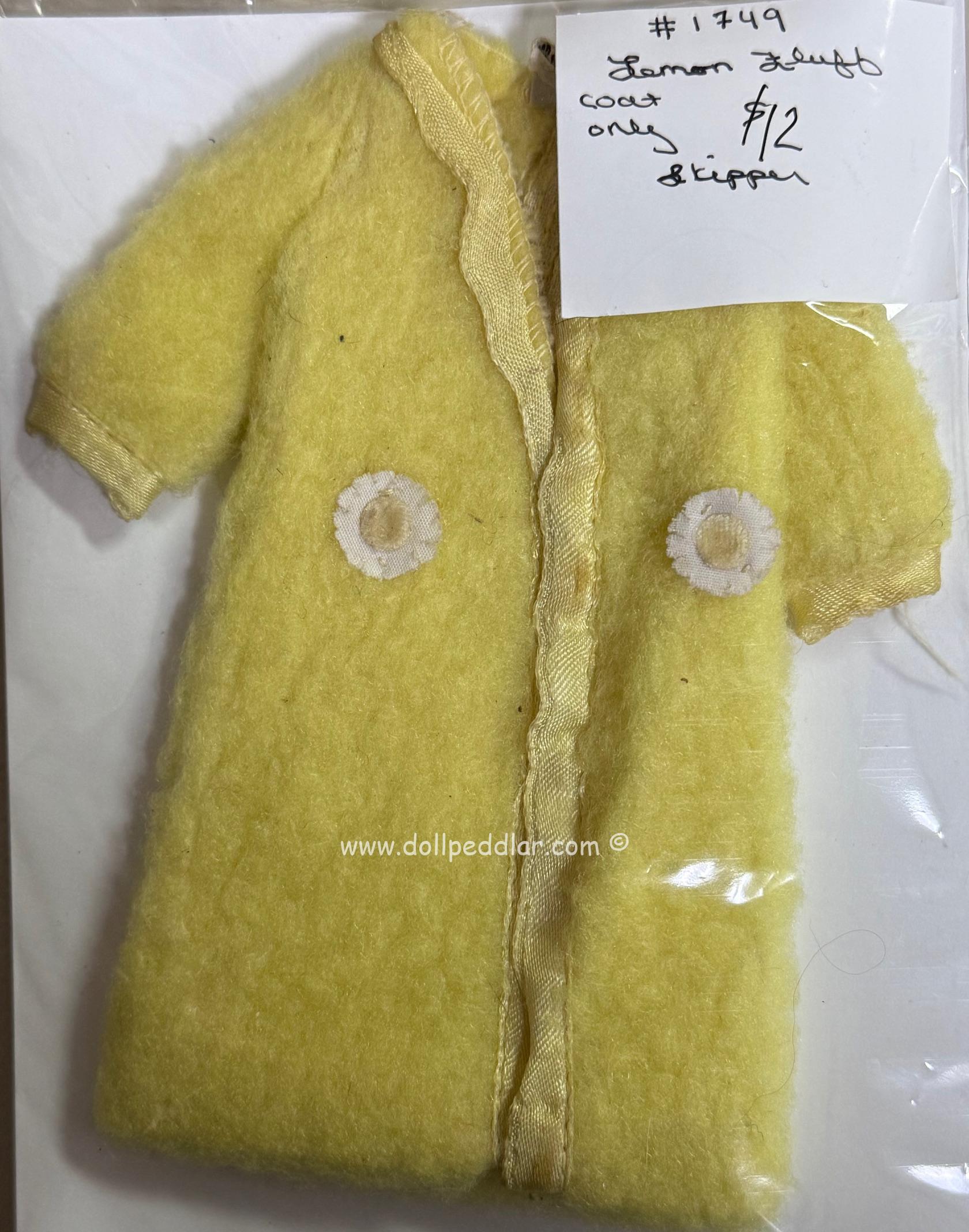 #1749 Vintage Lemon Fluff Skipper Fashion ROBE ONLY