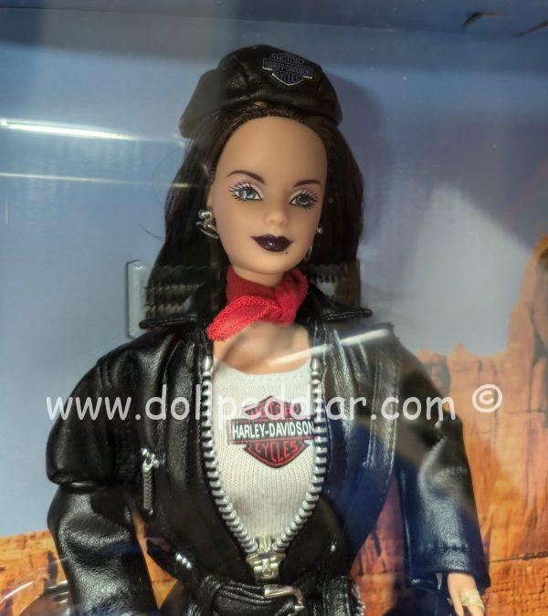 22256 Harley-Davidson Barbie #3 Brunette NRFB - Image 2