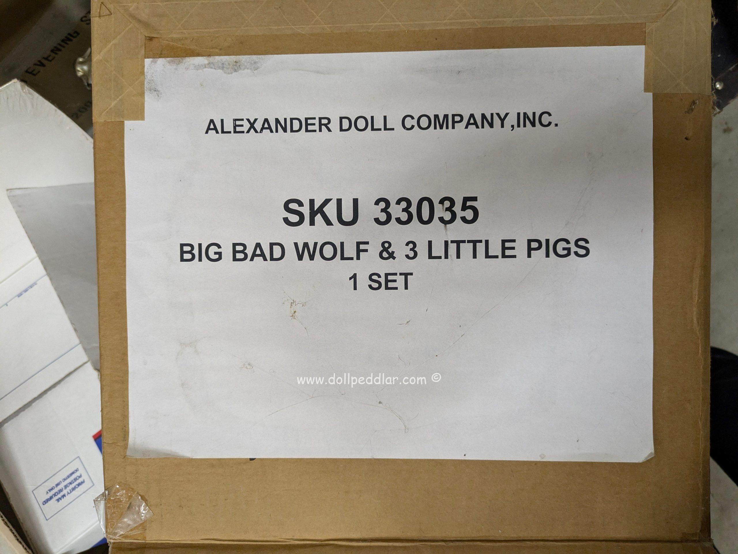 Alexander Big Bad Wolf & 3 Little Pigs #33035 NRFB in SHIPPER - Image 3