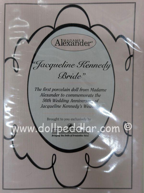 Jacqueline Kennedy Bride 14" Porcelain Doll NRFB in Shipper - Image 4