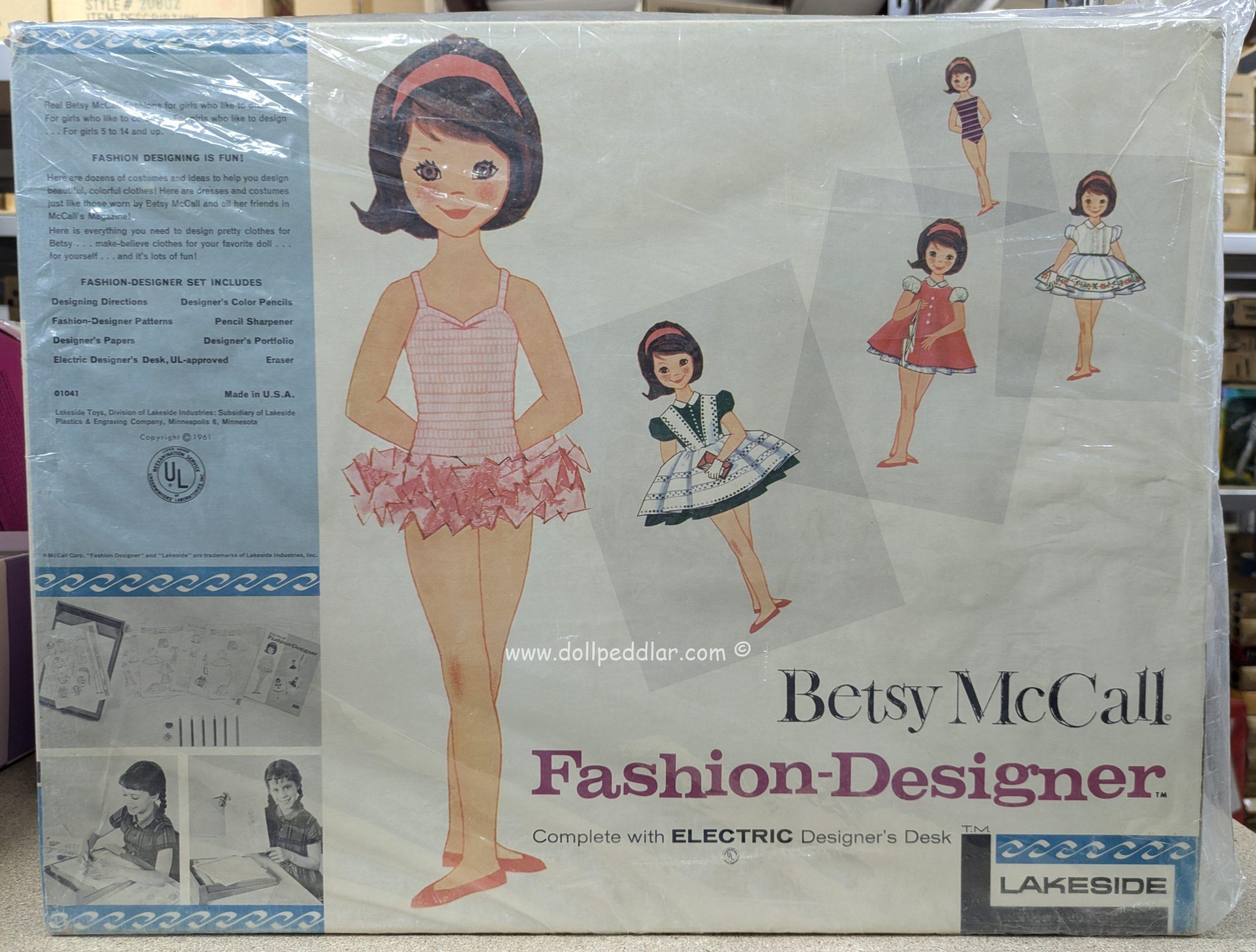 Vintage Betsy McCall Fashion Designer Kit, includes Desk and Drawing Set