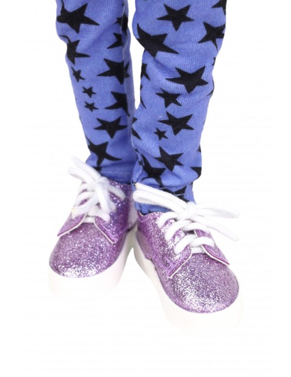 Ruby Red Siblies Denim Duo (Purple) Outfit for 12" Dolls - Image 4