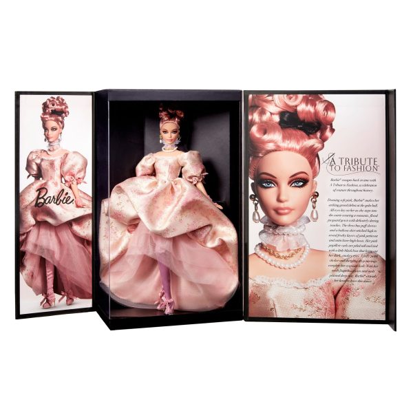 A "Tribute to Fashion" Barbie Doll,  First in New Series,  NRFB GOLD LABEL