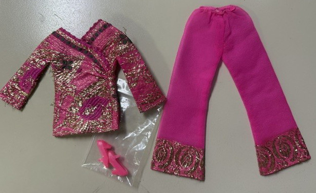 #1786 Vintage Bright 'n Brocade Francie Fashion (Not Original Shoes)