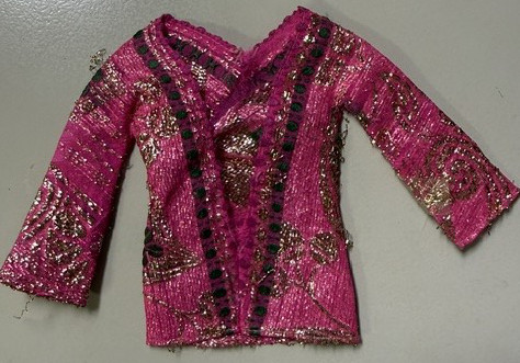 #1786 Vintage Bright 'n Brocade Francie Fashion (Not Original Shoes) - Image 3