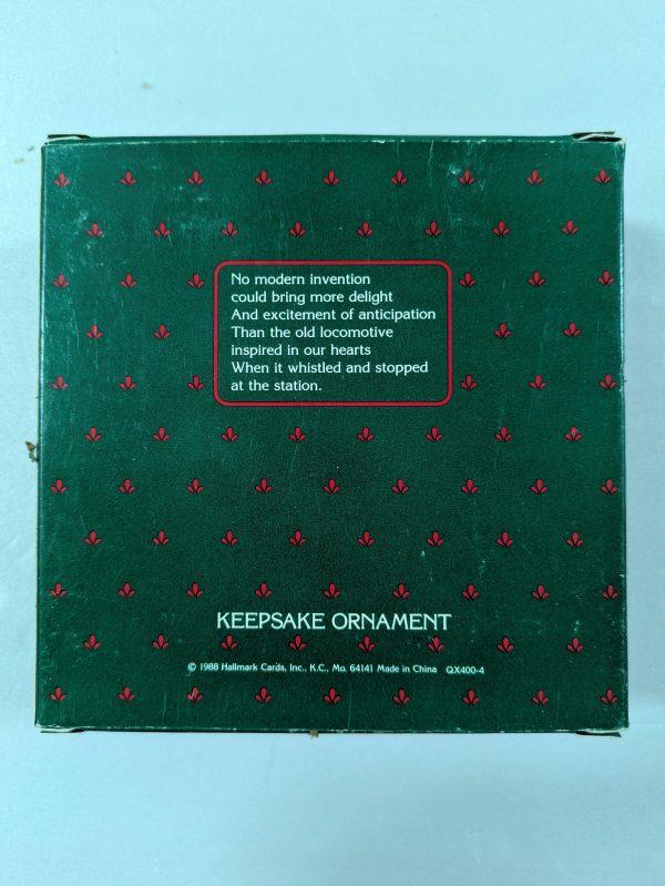Hallmark Ornament Tin Locomotive Train 1988 - Image 3