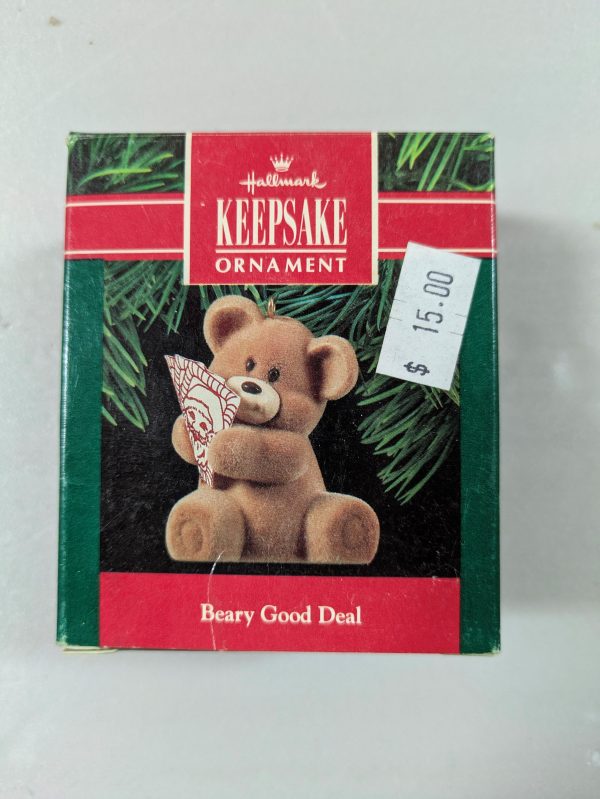 Hallmark Ornament Beary Good Deal 1990 - Image 2