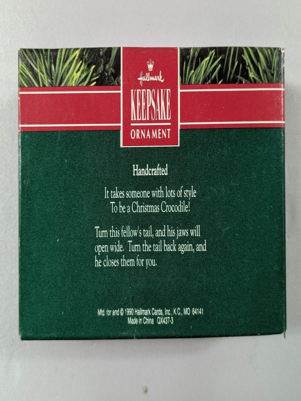 Hallmark Ornament Christmas Croc 1990 - Image 3