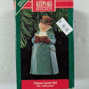 Hallmark Ornament Mr. Ashbourne (Dickens Caroler) 1990