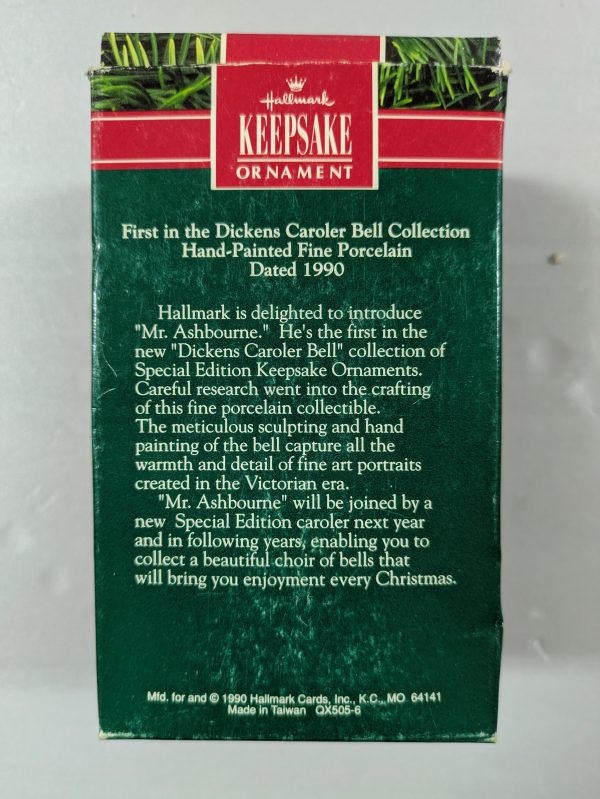 Hallmark Ornament Mr. Ashbourne (Dickens Caroler) 1990 - Image 3