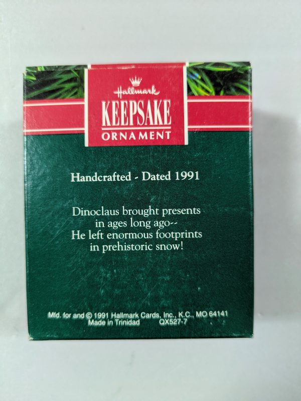 Hallmark Ornament Dinoclaus 1991 - Image 4