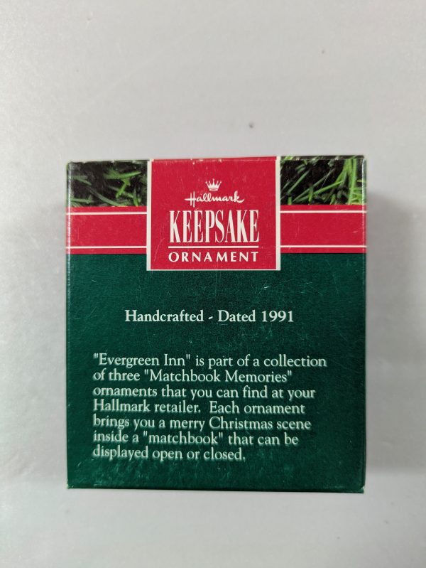 Hallmark Ornament Matchbox Memories: Evergreen Inn 1991 - Image 3