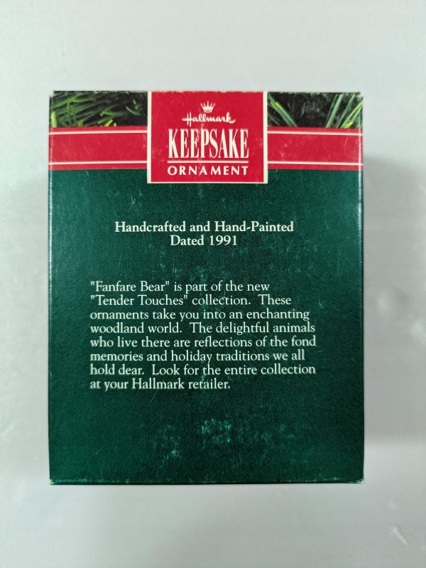 Hallmark Ornament Fanfare Bear 1991 - Image 3