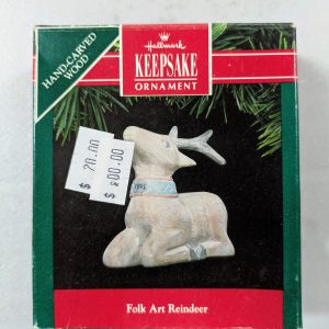 Hallmark Ornament Folk Art Reindeer 1991