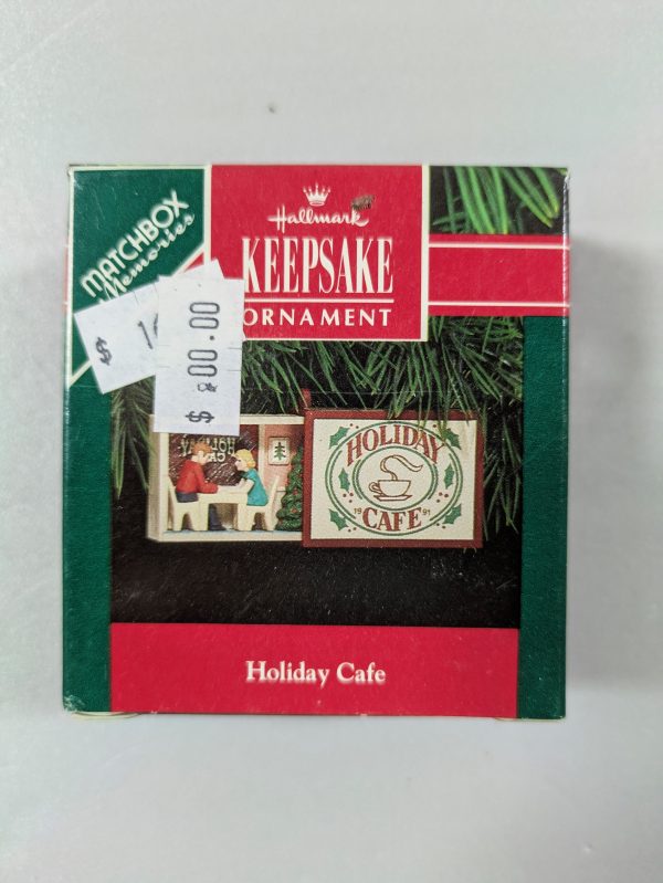 Hallmark Ornament Matchbox Memories: Holiday Cafe 1991