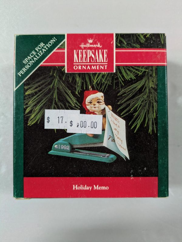 Hallmark Ornament Holiday Memo 1992 - Image 2