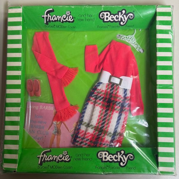 #3444 Vintage Midi Plaid Francie Fashion NRFB