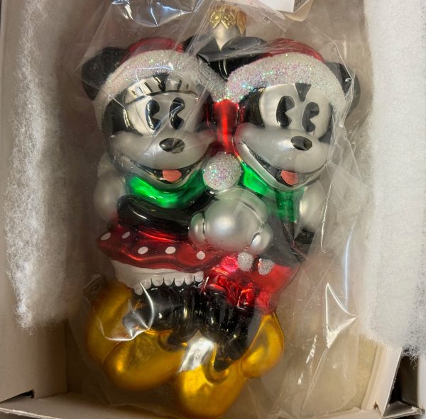 1996 Christopher Radko Mickey and Minnie Holiday Skaters MIB - Image 2