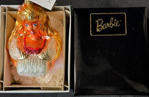 1997 Christopher Radko Barbie Alpine Blush Ornament MIB