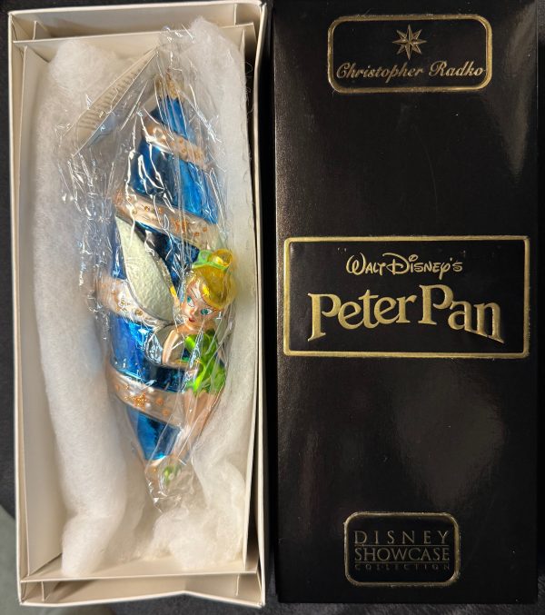 Christopher Radko Disney Showcase Collection Peter Pan Tinker Bell 8" Ornament Never Unwrapped MIB
