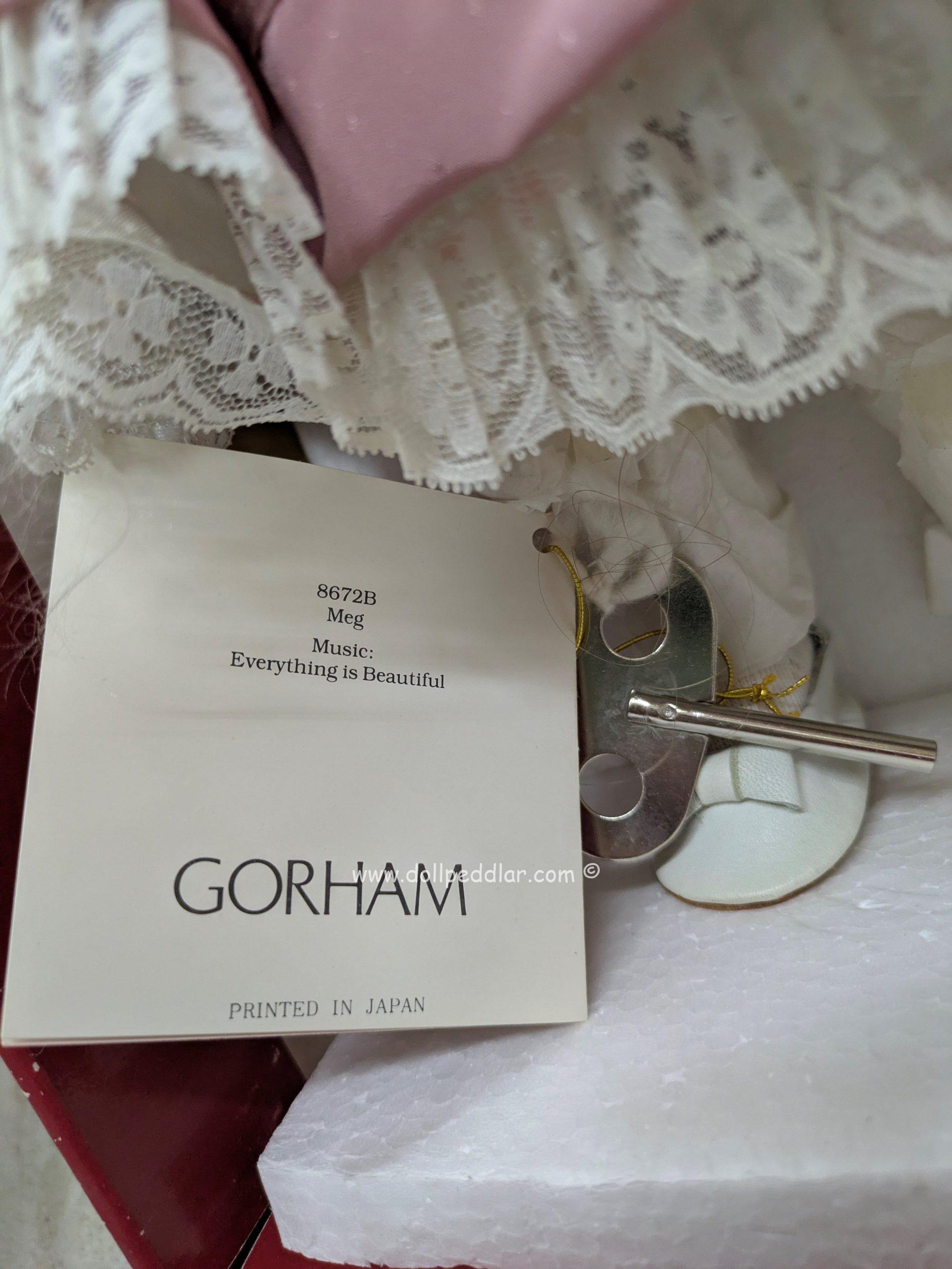 Meg from Little Women Porcelain Doll by Gorham Doll 18" NRFB - Image 5