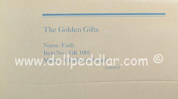 Faith 18" Porcelain Doll, The Golden Gifts, The Kezi Doll Collection by Gorham Dolls NRFB - Image 5