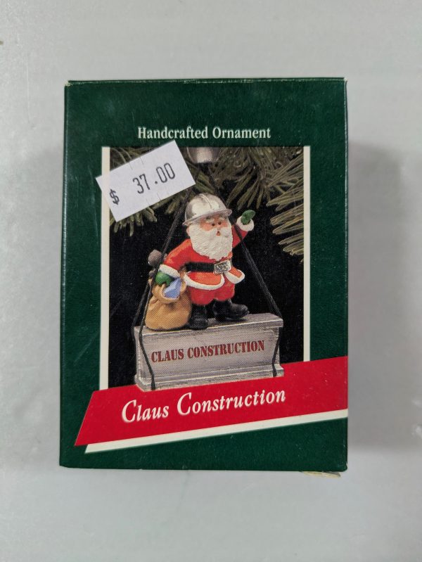Hallmark Ornament Claus Construction 1989