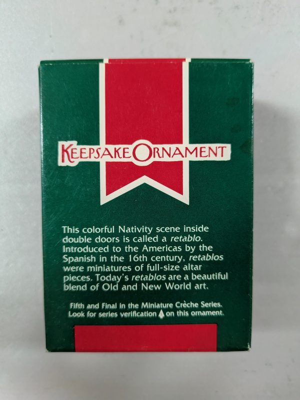 Hallmark Ornament Miniature Creche 1989 - Image 4