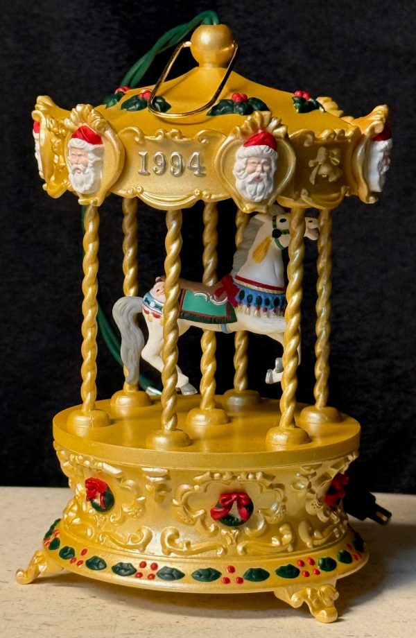 1994 Hallmark Tobin Fraley Lights & Music Carousel Ornament NO BOX