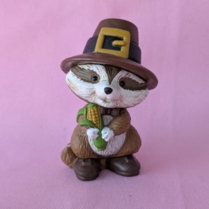 1981 Vintage Merry Miniatures Pilgrim Raccoon