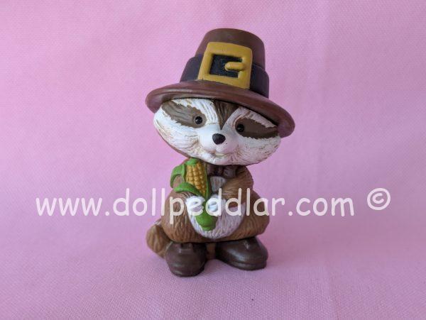 1981 Vintage Merry Miniatures Pilgrim Raccoon