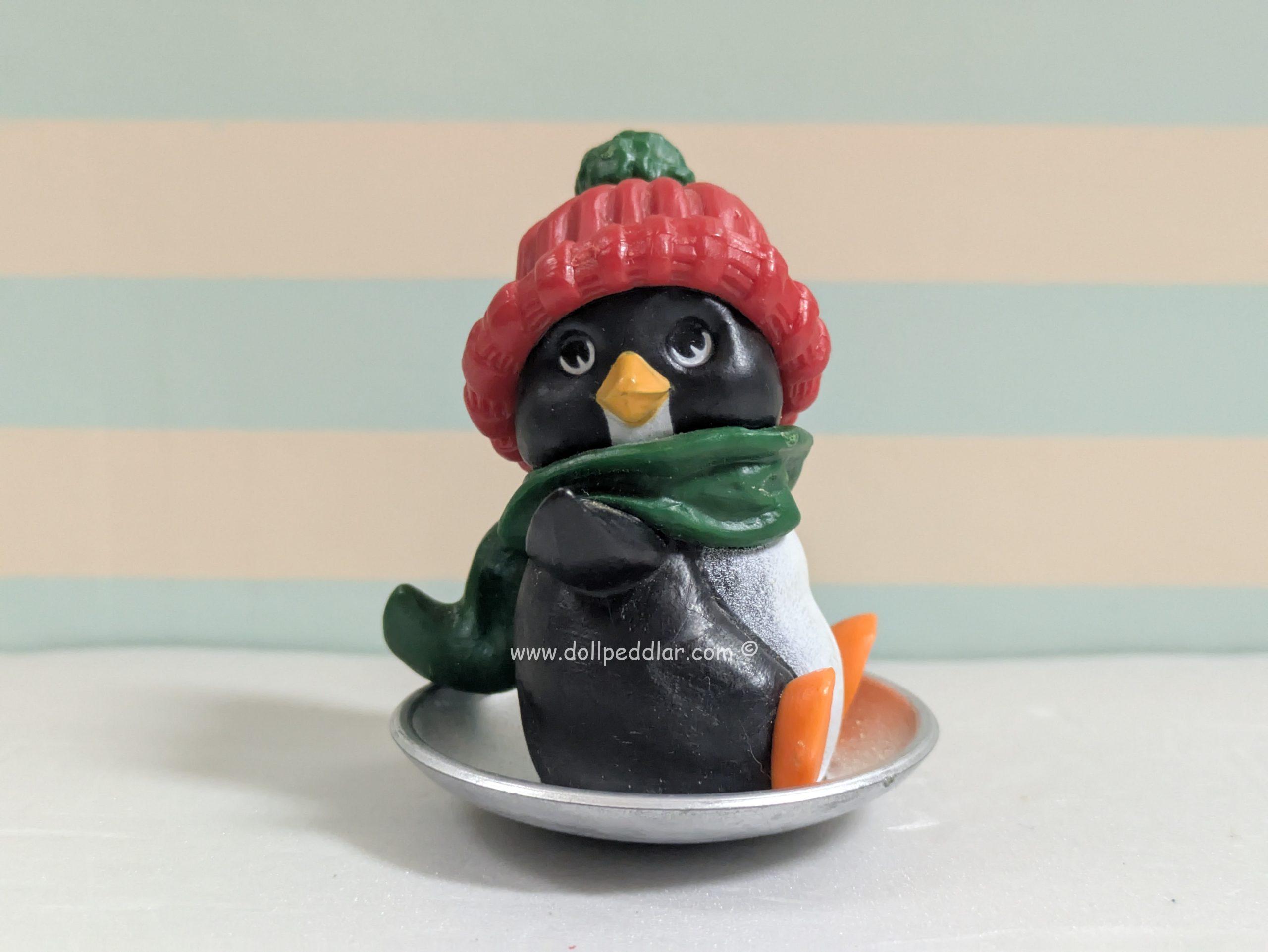 1981 Vintage Merry Miniatures Sledding Penguin