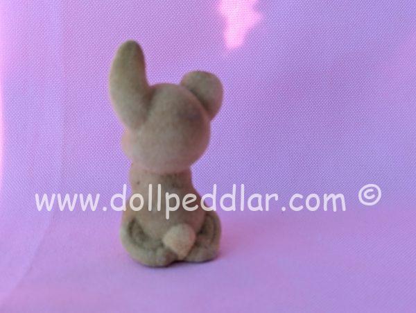 1983 Vintage Merry Miniatures Flocked Praying Rabbit - Image 2