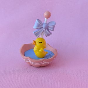 1985 Vintage Merry Miniatures Duck in Umbrella