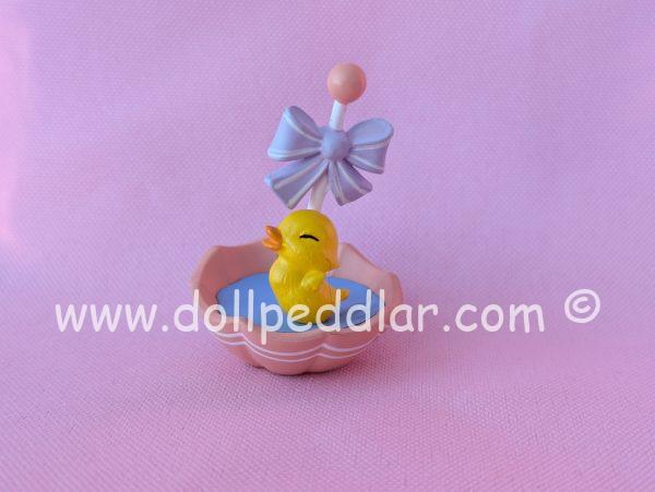 1985 Vintage Merry Miniatures Duck in Umbrella